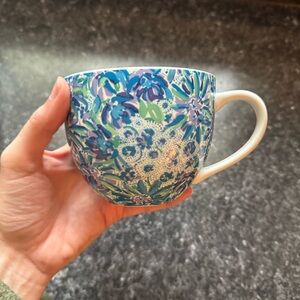 Lilly Pulitzer Classic Blue Floral Coffee/Tea Mug